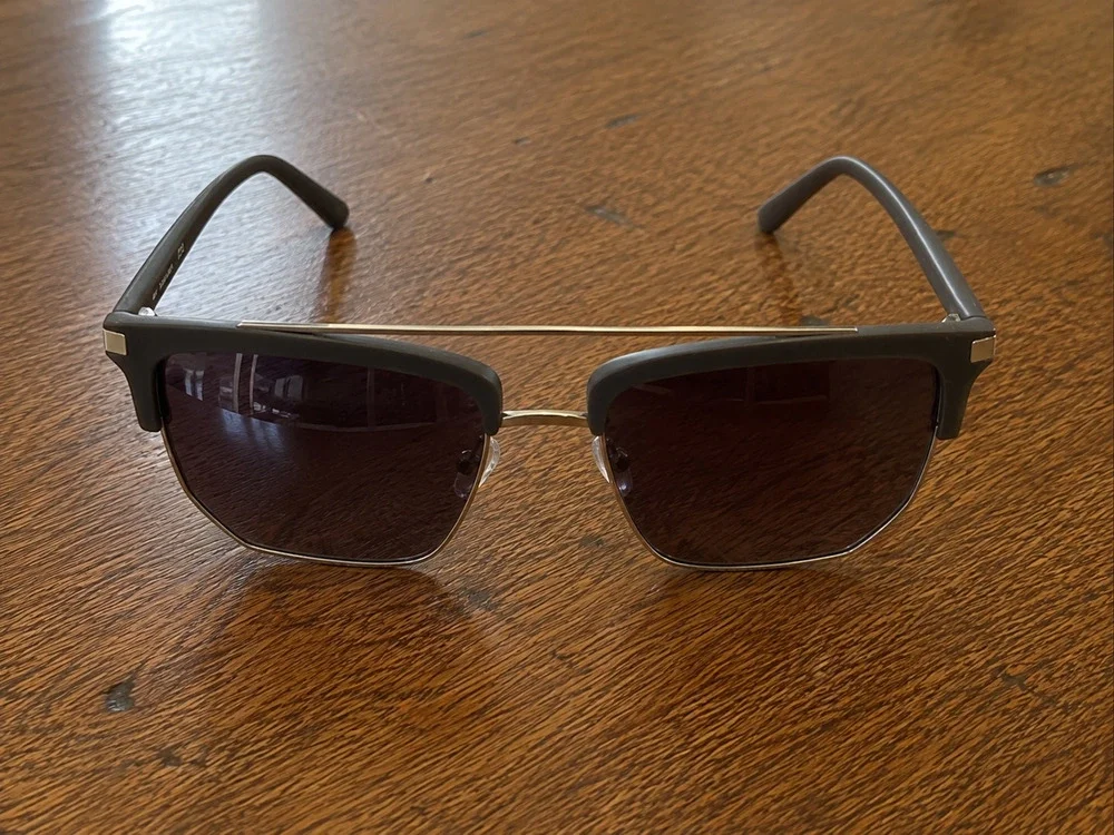 Calvin Klein CK19301S Men's Clubmaster Sunglasses Matte Brown 54-18-140